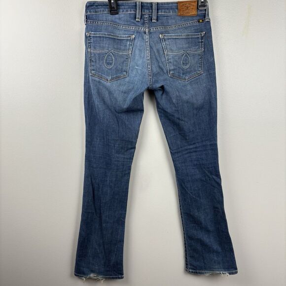 Lucky Brand Lola Boot Jeans Womens 2/26 Blue Medium Wash Denim Low Rise - Picture 11 of 16